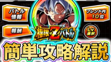 【ドッカンバトル】9周年 極限Zバトル『真の極意 孫悟空身勝手の極意』簡単攻略解説！【DragonBallZDokkanBattle】