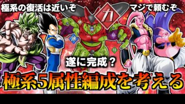 【ドッカンバトル】遂に完成？続：極系5属性編成を考える【比較】