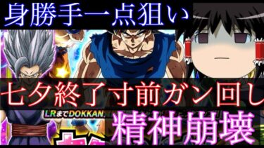 【ドッカンバトル  七夕ガチャ】精神崩壊 終了直前で身勝手一点狙いで、ガチャガン回し　ゆっくり実況 ×地元最強 ドカバト 藤原　夏のCP ？そんなのどうでもいい【ドカバト　ゆっくり実況　ドラゴンボール