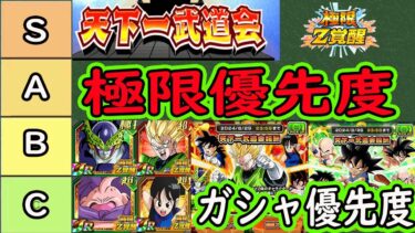 【ドッカンバトル】「技セル追加」天下一報酬極限優先度ランキング＆天下一チケットガシャどっちを引くべき？＆夏の大型目玉キャラヒント動画来た！皆さんの予想は？