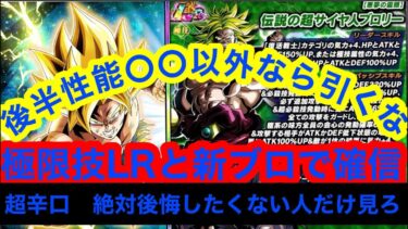 【ドッカンバトル】後半ブロリー○○以外の性能なら絶対に回すな、極系時代は終わる 　逆に○○特化なら絶対に回せ　超長期的に極系戦えます　回すかはこれで見極めろ決定版【ドカバト　　ドラゴンボール】