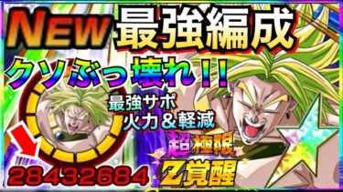 『バカぶっ壊れ』やられる前に圧倒的にやる!!『超極限ブロリー』最強編成で使ってみたら◯◯じゃねーか！！【ドッカンバトル】【地球育ちのげるし】