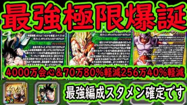 【ドッカンバトル】サプライズ極限Z覚醒「超ゴジータ＆ジャネンバ」先行公開！最強編成スタメン確定！バケモン最強極限爆誕！追撃！会心！見極め！回避！軽減！ガード！虹変換！実数値！全て揃った最強万能キャラ