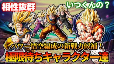 【ドッカンバトル】パワー悟空編成の新戦力候補！極限待ちキャラクター達【比較】