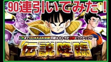 悟飯/ピッコロさんガシャを90連引いてみた【ドッカンバトル】