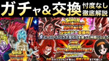 どうするべきか？『ヒーローズガチャ＆秘宝交換』忖度なし徹底解説！！【ドッカンバトル】【地球育ちのげるし】