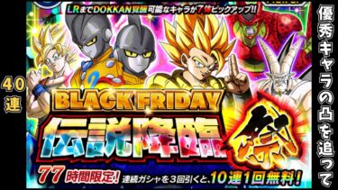 謎のブラックフライデーガチャ40連【ドッカンバトル】