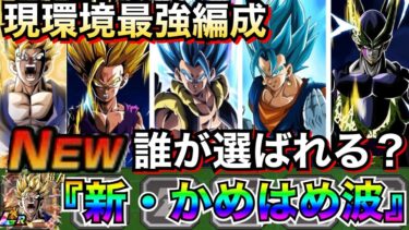 誰が選ばれる？『新・かめはめ波』短期戦＆中長期戦最強編成！！【ドッカンバトル】【地球育ちのげるし】