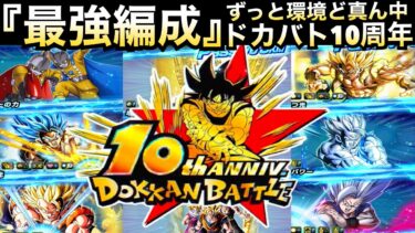 何体もってる？『10周年最強に！？』編成＆キャラ達を解説してから最新環境で使ってみた！！【ドッカンバトル】【地球育ちのげるし】