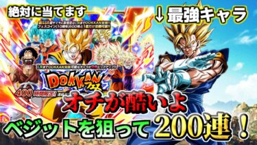 【ドッカンバトル】最強ベジットを狙ってドッカンフェス200連！！【ガシャ】