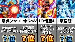 【ドッカンバトル】10周年記念頂伝説降臨祭ガシャ当たりキャラランキング