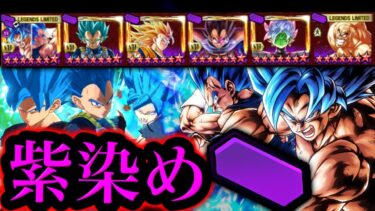 ゼンカイ覚醒した初代ゴクベジを紫染めで使ってみた【ドラゴンボールレジェンズ】【DRAGONBALL LEGENDS】【ゲーム実況】