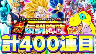 超4悟空と進化ベジータを狙って頂伝説降臨祭を200連ガチャ【ドッカンバトル】