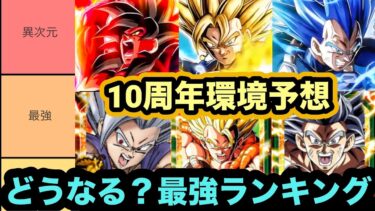 環境激変で最強ランキングがどうなるか予想してみた‼︎【ドッカンバトル】【Dragon Ball Z Dokkan Battle】