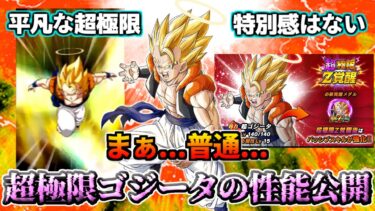 【ドッカンバトル】周年キャラなのに平凡な超極限ゴジータの先行公開！！【解説】