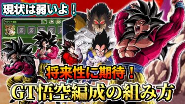 【ドッカンバトル】将来に期待！1分でわかる「GT悟空編成の組み方」【解説】