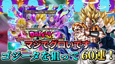 【ドッカンバトル】新ゴジータを狙ってドッカンフェス60連引いたら大流出が止まらない！！【ガシャ】