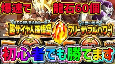 【ドッカンバトル】10周年初心者様でも勝てます！『極限Zバトル』バカヤロー悟空フリーザフルパワー爆速攻略編成！【DragonBallZDokkanBattle】