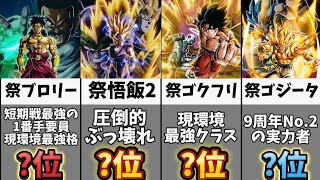 【ドッカンバトル】10周年後半の伝説降臨祭ピックアップ当たりキャラランキングTOP10