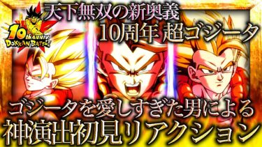 【ドッカンバトル】新奥義炸裂…全てを極めた『10周年記念LR超ゴジータ』の演出に震えて浄化される【神演出初見リアクション】