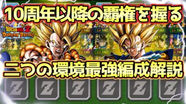 【ドッカンバトル】やっぱりベジットが強すぎる件！10周年環境最強ベジット＆ゴジータの二つの最強編成解説！これ持ってれば今後も安心！