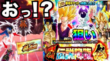 まさか..この演出は..『超感謝チケット』引いてみたら..ドカバト10周年【ドッカンバトル】【地球育ちのげるし】