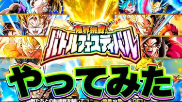 超超超長期戦バトルフェスティバルをやってみた【ドッカンバトル】