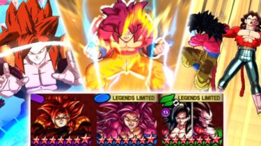 超サイヤ人4が4体使える神編成がカッコ良すぎる【ドラゴンボールレジェンズ】【DRAGONBALL LEGENDS】【ゲーム実況】