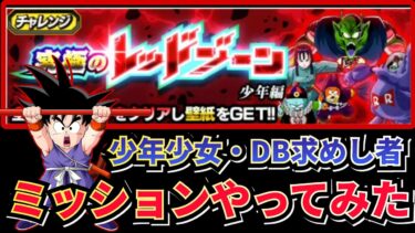 少年編レッドゾーンミッションやってみた【ドッカンバトル】