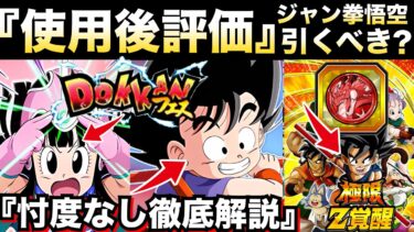 『使用後評価』引くべき？『ジャン拳悟空＆チチ』忖度なし徹底解説＆極限突撃悟空コイン交換解説！！サイヤの日【ドッカンバトル】【地球育ちのげるし】
