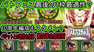 【ドッカンバトル】新極限カリフラケール10周年編成バトフェス最後の1枠にあり？シリーズ第13弾！ありどころか最適性まである！ヒット編成だけでなく10周年編成もスタメン！？