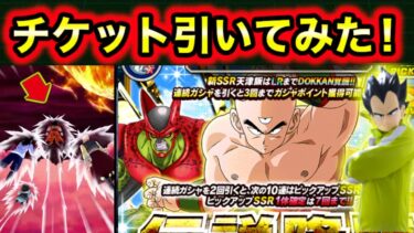 チケット21枚でLR天津飯の伝説降臨ガシャ引いてみた！【ドッカンバトル】