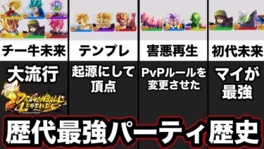 レジェンズ歴代最強パーティの歴史【ドラゴンボールレジェンズ】【DRAGONBALL LEGENDS】【ゲーム実況】【7周年】