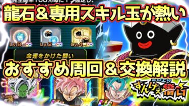 【ドッカンバトル】新スキル玉絶対確保！神イベ復刻雲の上のすんげぇ稽古周回方法＆交換必須スキル玉解説！